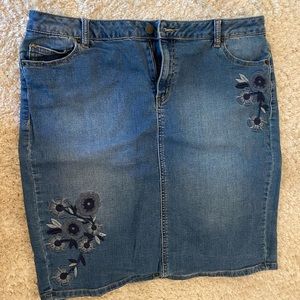 Denim Jean Skirt.